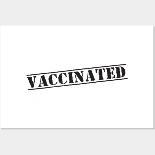 Vaccinated Check covid 2021 Posters and Art